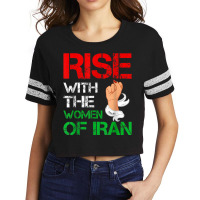 Rise With The Women Of Iran Women Life Freedom Dandelion T Shirt Scorecard Crop Tee | Artistshot