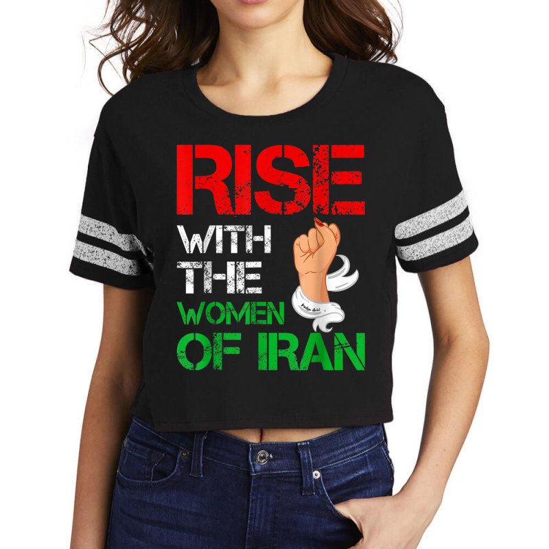 Rise With The Women Of Iran Women Life Freedom Dandelion T Shirt Scorecard Crop Tee by cm-arts | Artistshot