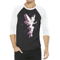 Peter Pan Tinker Bell Americana 3/4 Sleeve Shirt | Artistshot