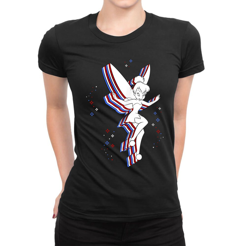 Peter Pan Tinker Bell Americana Ladies Fitted T-Shirt by CrawfordMoes | Artistshot