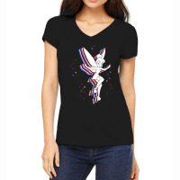 Peter Pan Tinker Bell Americana Women's V-neck T-shirt | Artistshot