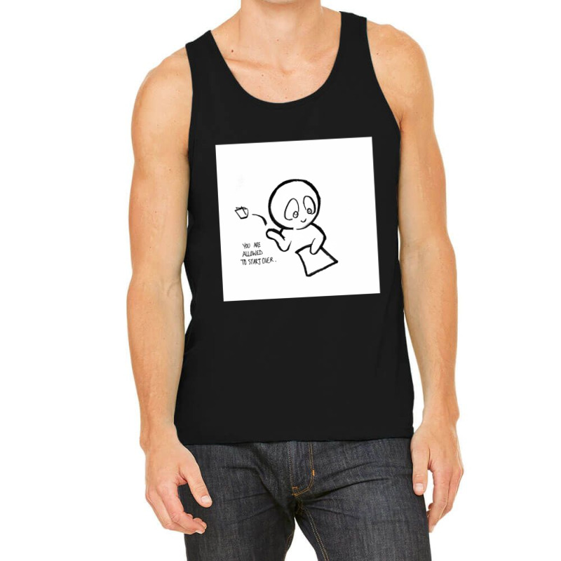 Blank Page Joie De Vivre Cartoon Tank Top by WillieHall | Artistshot