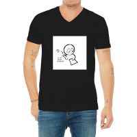 Blank Page Joie De Vivre Cartoon V-neck Tee | Artistshot