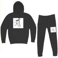 Blank Page Joie De Vivre Cartoon Hoodie & Jogger Set | Artistshot