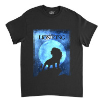 The Funny Lion And King Simba Night Sky Silhouette Classic T-shirt | Artistshot