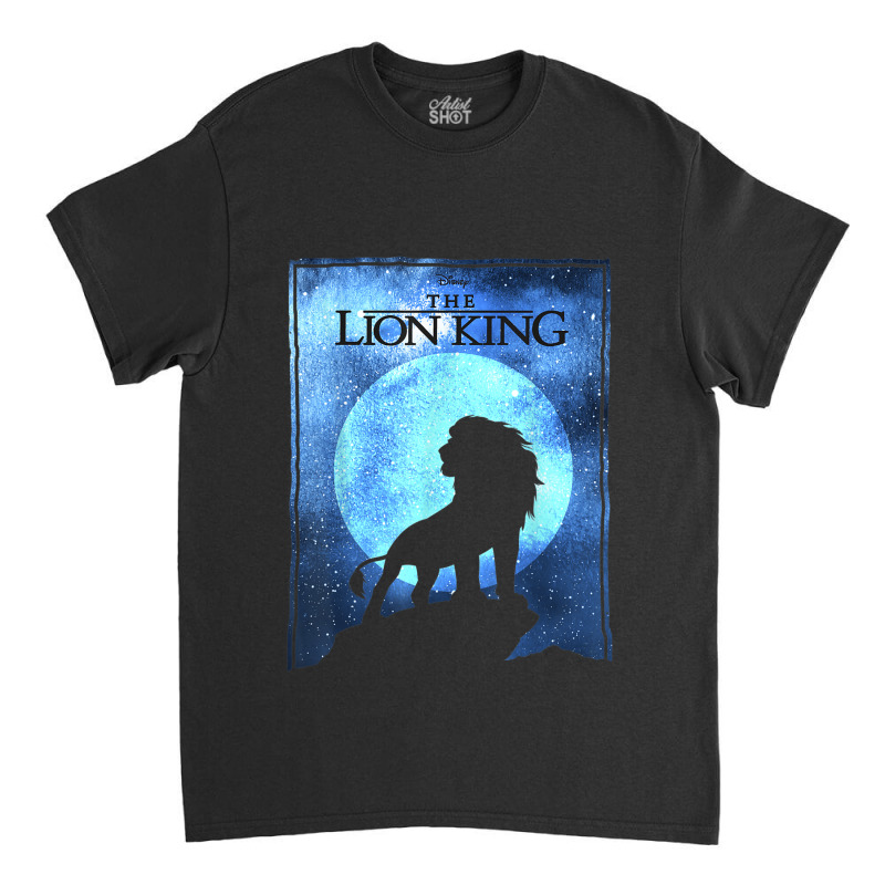 The Funny Lion And King Simba Night Sky Silhouette Classic T-shirt | Artistshot