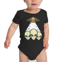 Ufo Abduction Cryptid Lover Unidentified Flying Object T Shirt Baby Bodysuit | Artistshot