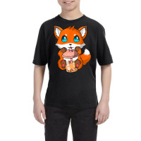 Kawaii Fox Bubble Boba Tea Fox Japanese Anime Bubble Tea Fox T Shirt Youth Tee | Artistshot