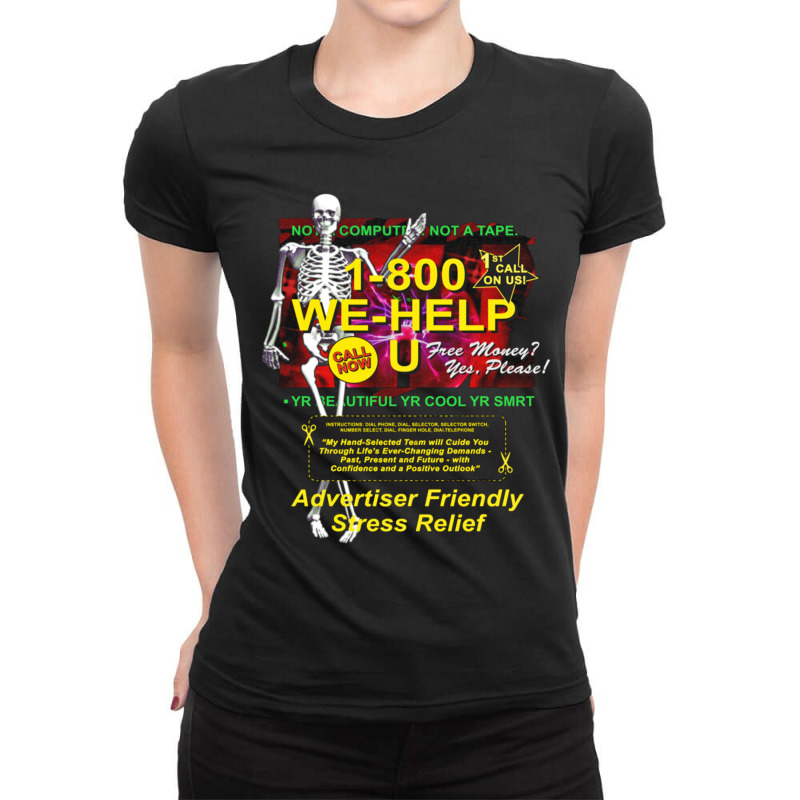 1-800 We-help U Premium Ladies Fitted T-Shirt by cm-arts | Artistshot