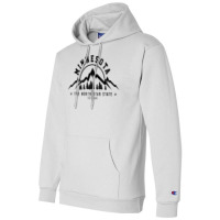 Minnesota North Star State Est. 1858 Vintage Mountains Gift Champion Hoodie | Artistshot