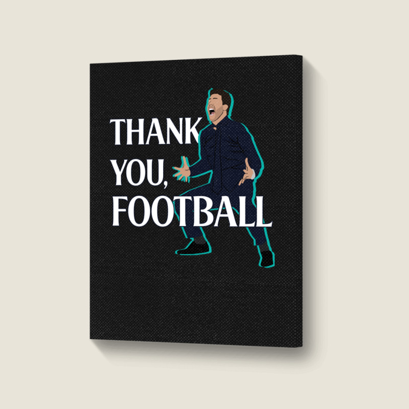 Mauricio Pochettino Thank You Football Essential Portrait Canvas Print | Artistshot