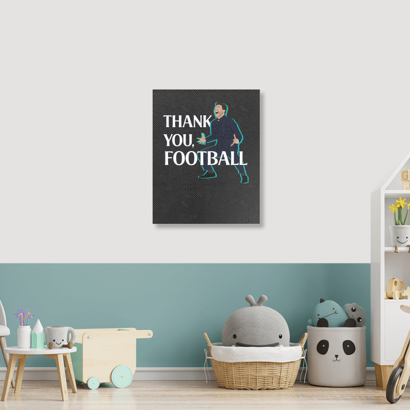 Mauricio Pochettino Thank You Football Essential Portrait Canvas Print | Artistshot