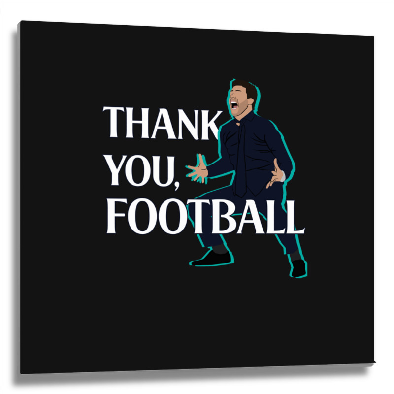 Mauricio Pochettino Thank You Football Essential Metal Print Square | Artistshot