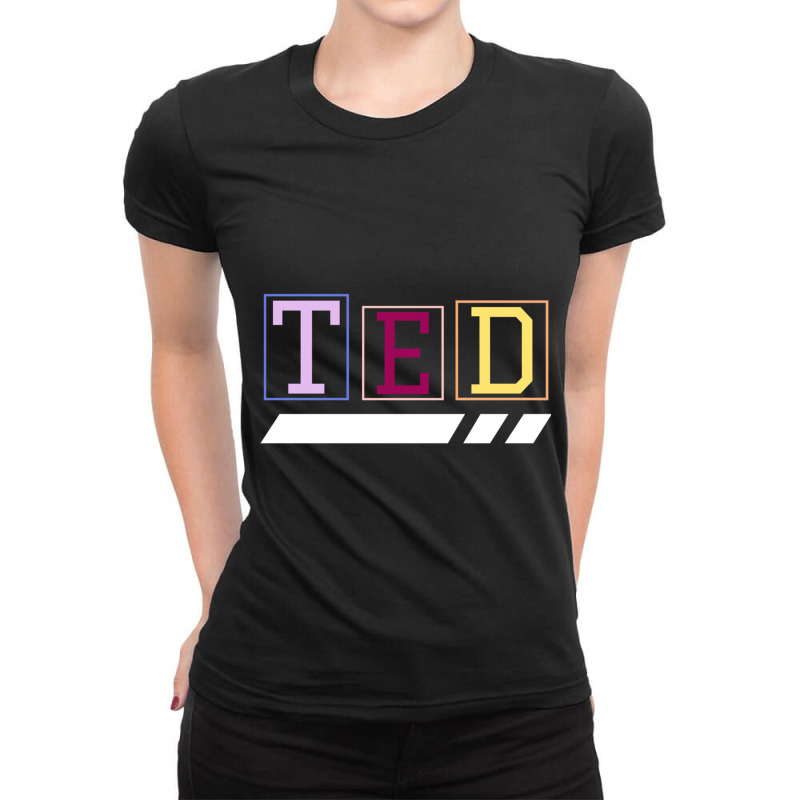 Ted Ladies Fitted T-Shirt by cm-arts | Artistshot