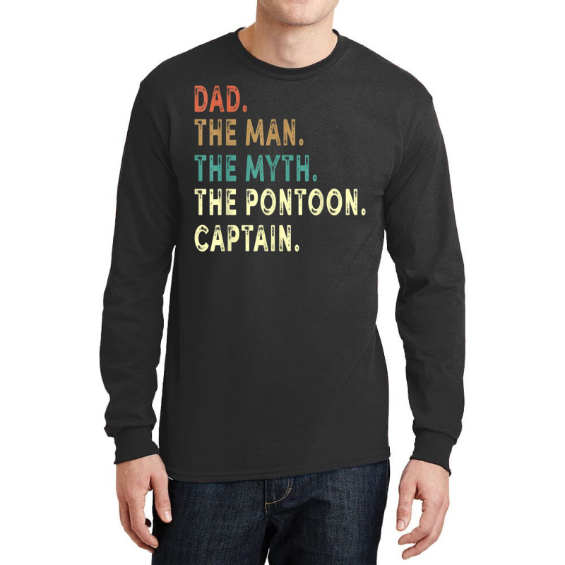 Vintage Life Is Better On The 'toon Pontoon T Shirt Long Sleeve Shirts | Artistshot