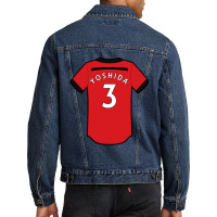 Maya Yoshida Jersey Zipped Men Denim Jacket | Artistshot