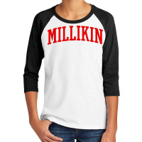 Millikin Arch Vintage Retro University Style T Shirt Youth 3/4 Sleeve | Artistshot