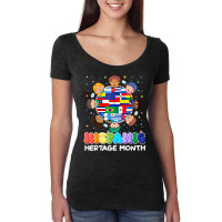 Hispanic Heritage Month Latin American Flag Kids Boys Girls Women's Triblend Scoop T-shirt | Artistshot