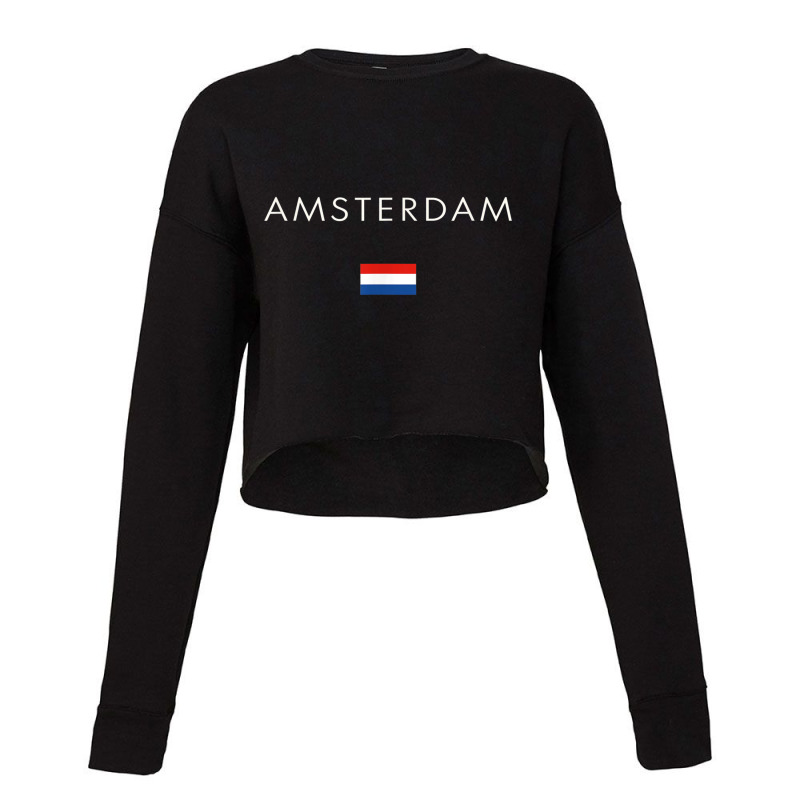 Amsterdam T Shirt Fashion International Xo4u Original Cropped Sweater by cm-arts | Artistshot