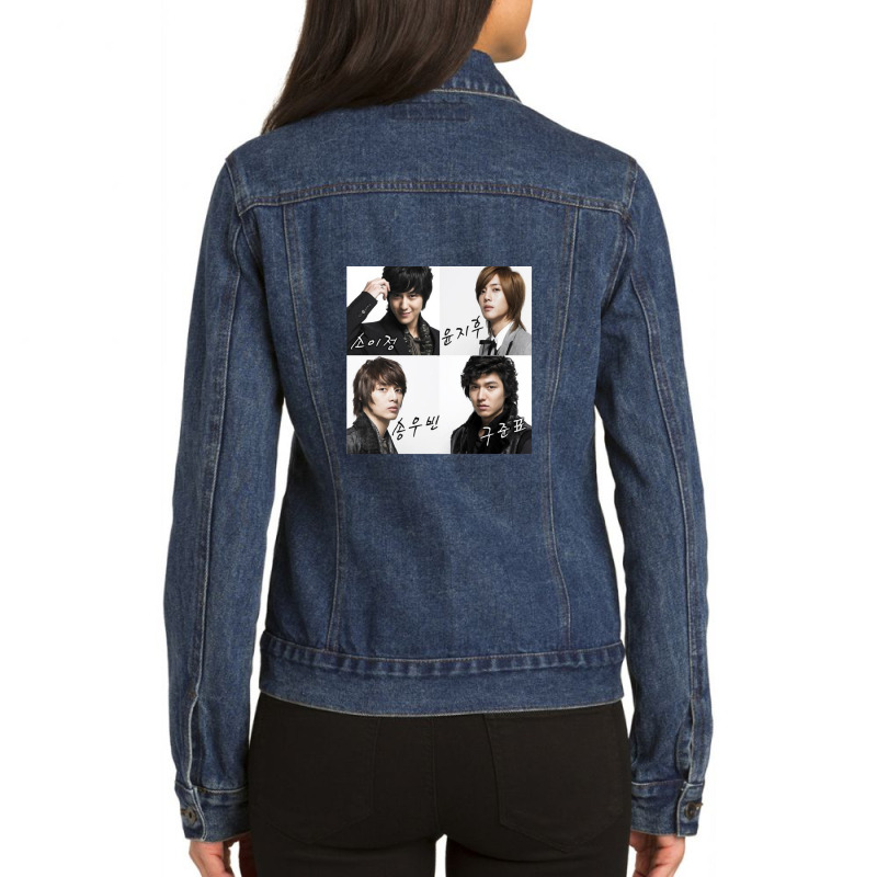 Boys Over Flowers .png Ladies Denim Jacket by RossDomingu | Artistshot