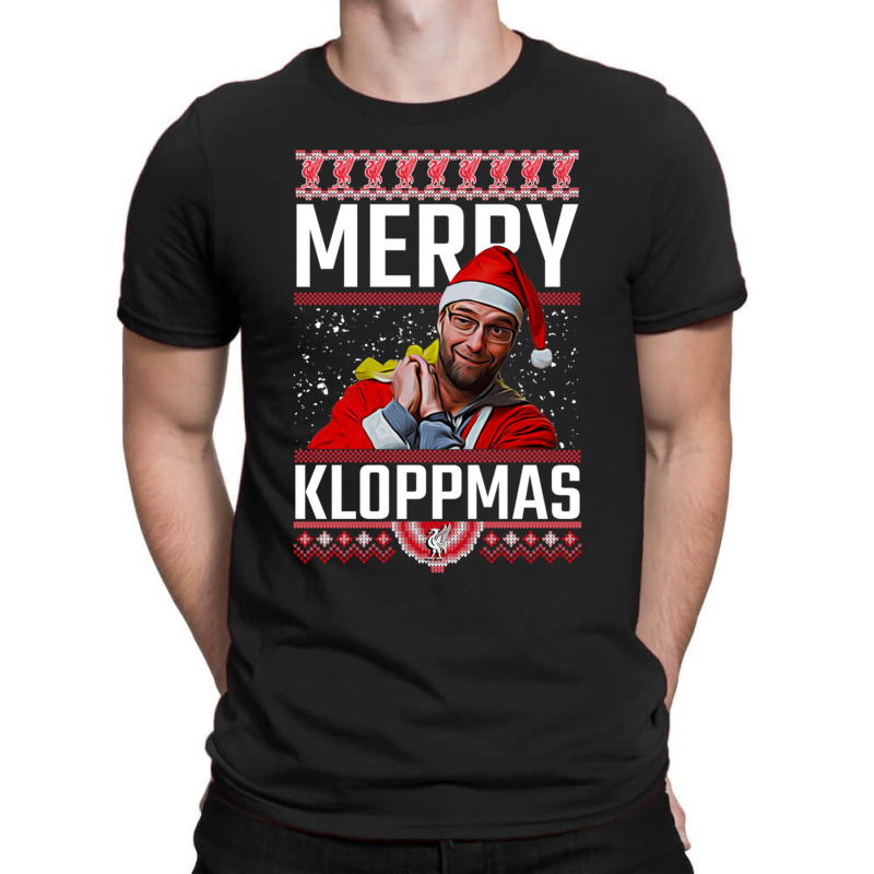 Merry Kloppmas Jurgen Klopp Lfc Christmas Design Classic T-shirt | Artistshot