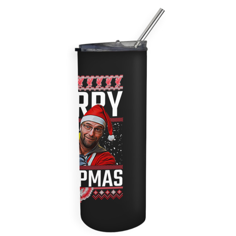 Merry Kloppmas Jurgen Klopp Lfc Christmas Design Classic Skinny Tumbler | Artistshot