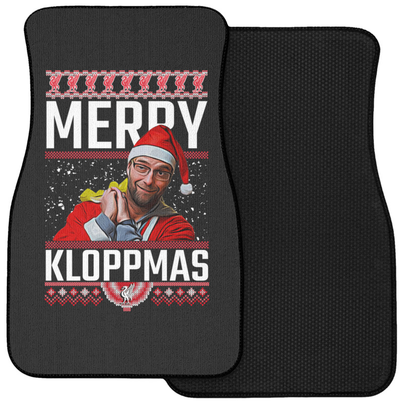 Merry Kloppmas Jurgen Klopp Lfc Christmas Design Classic Front Car Mat | Artistshot