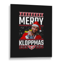 Merry Kloppmas Jurgen Klopp Lfc Christmas Design Classic Metal Print Vertical | Artistshot