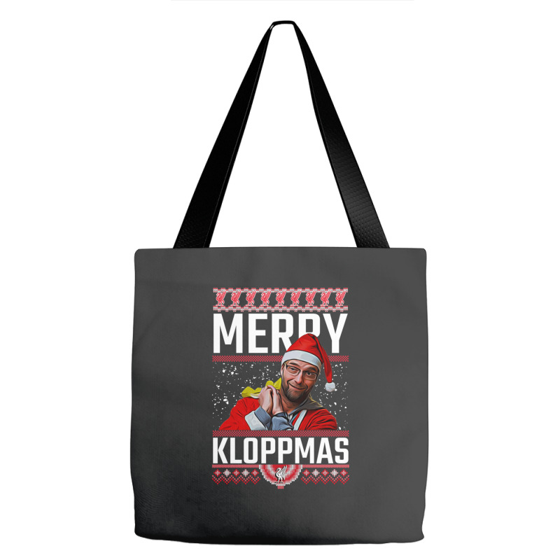 Merry Kloppmas Jurgen Klopp Lfc Christmas Design Classic Tote Bags | Artistshot