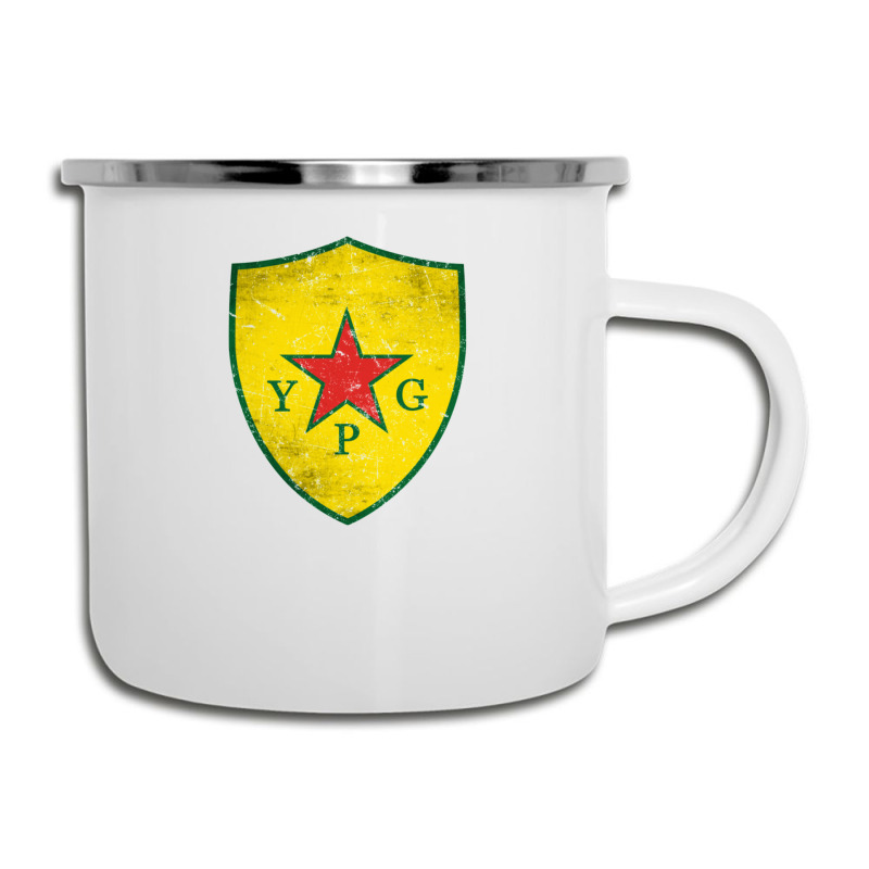 Ypg Peoples Protection Units Distressed Camper Cup | Artistshot