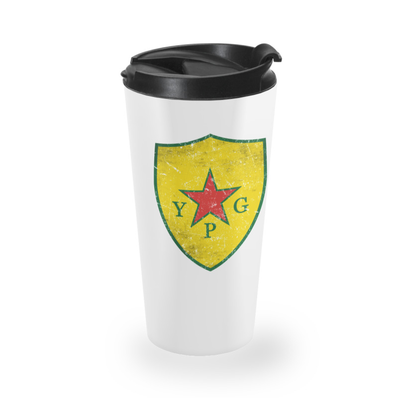 Ypg Peoples Protection Units Distressed Travel Mug | Artistshot