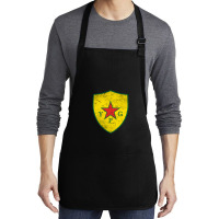 Ypg Peoples Protection Units Distressed Medium-length Apron | Artistshot