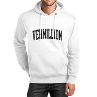 Vermillion South Dakota Sd Vintage Athletic Sports Black Des Tank Top Unisex Hoodie | Artistshot