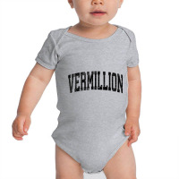 Vermillion South Dakota Sd Vintage Athletic Sports Black Des Tank Top Baby Bodysuit | Artistshot