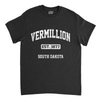 Vermillion South Dakota Sd Vintage State Athletic Style Tank Top Classic T-shirt | Artistshot