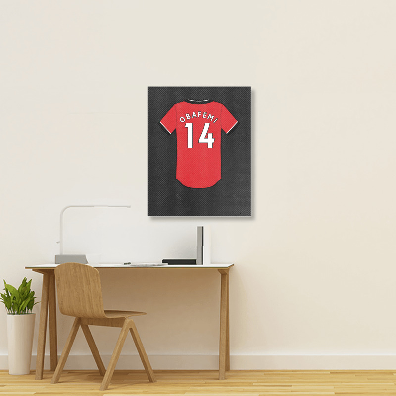 Michael Obafemi Jersey Classic Portrait Canvas Print | Artistshot