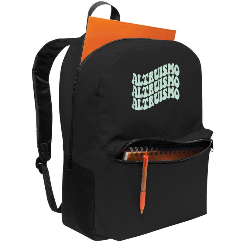 Altruismo   School Spirit Wavy Stacked T Shirt Backpack | Artistshot