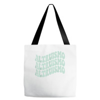 Altruismo   School Spirit Wavy Stacked T Shirt Tote Bags | Artistshot