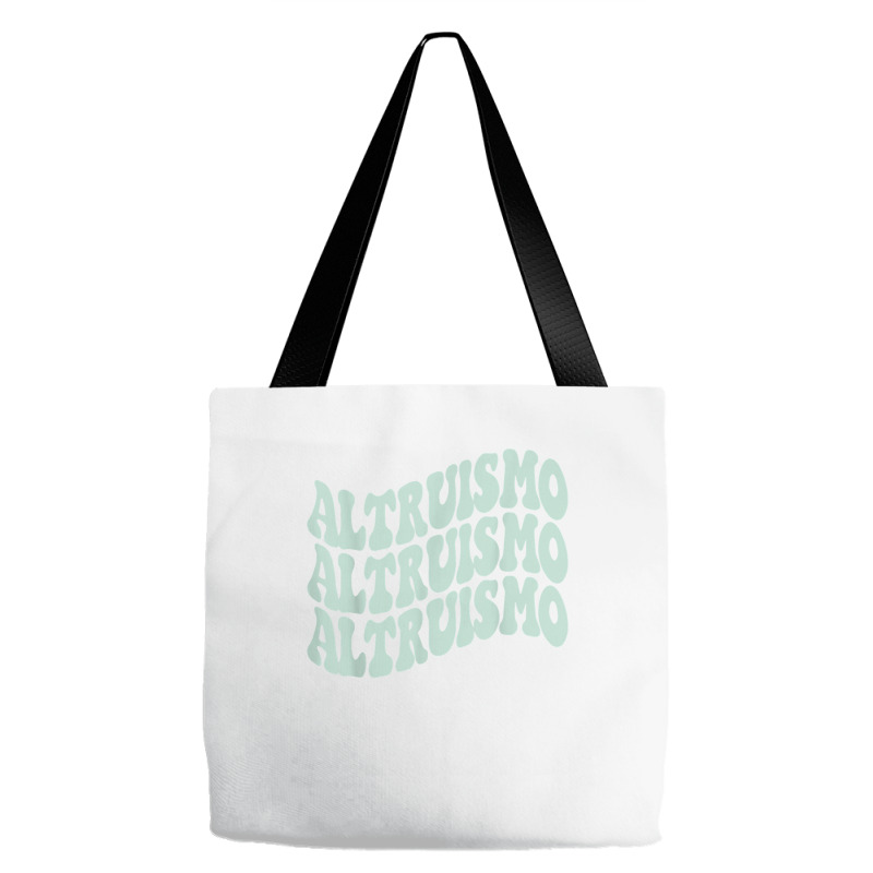 Altruismo   School Spirit Wavy Stacked T Shirt Tote Bags | Artistshot