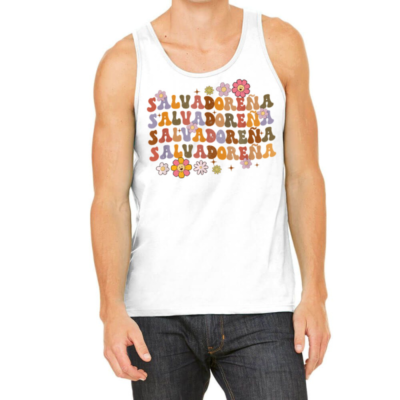 Salvadorena Retro Groovy Salvador Salvadorenan Latina Latinx T Shirt Tank Top by cluniepfa | Artistshot