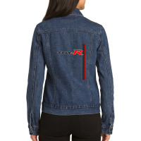 Carbon Type R Racing Stripe Ladies Denim Jacket | Artistshot