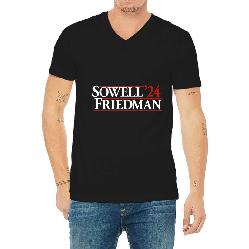 Sowell Friedman 24 V-neck Tee | Artistshot