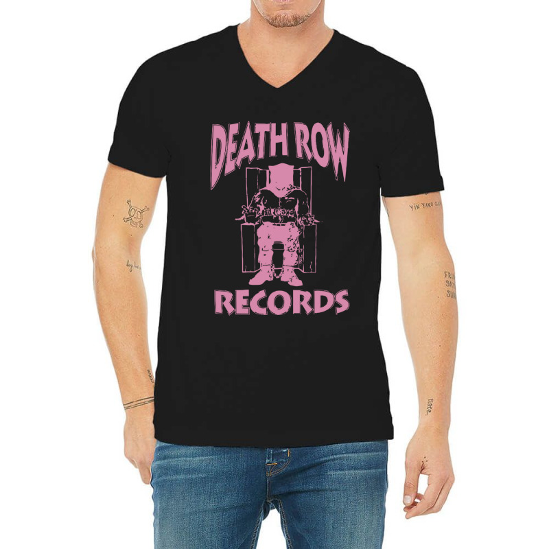 Death Row Records V-Neck Tee by cm-arts | Artistshot