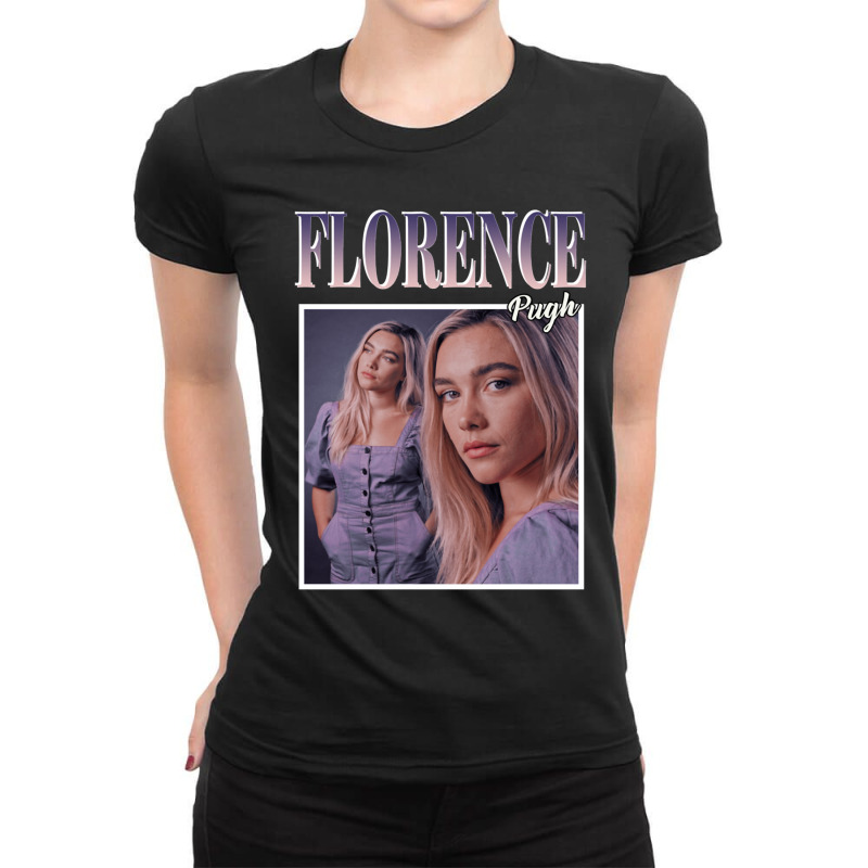 Day Gift For Florence Pugh 90s Vintage Gifts For Music Fans Ladies Fitted T-Shirt by cm-arts | Artistshot