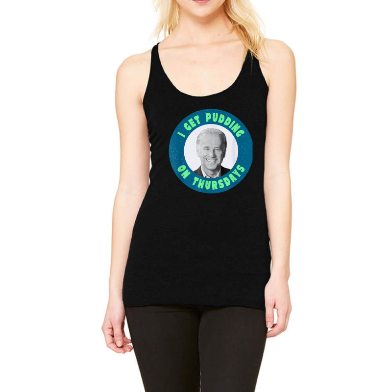 Political Satire And Sarcasm Sleepy Joe Biden Racerback Tank by cm-arts | Artistshot