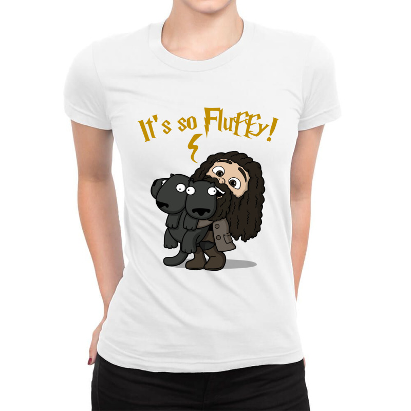 It's So Fluffy Ladies Fitted T-Shirt by cm-arts | Artistshot