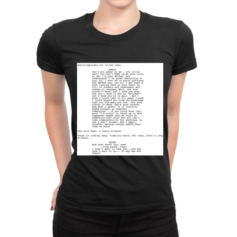 Hereditary Script - I Am Your Mother Ladies Fitted T-Shirt by cm-arts | Artistshot