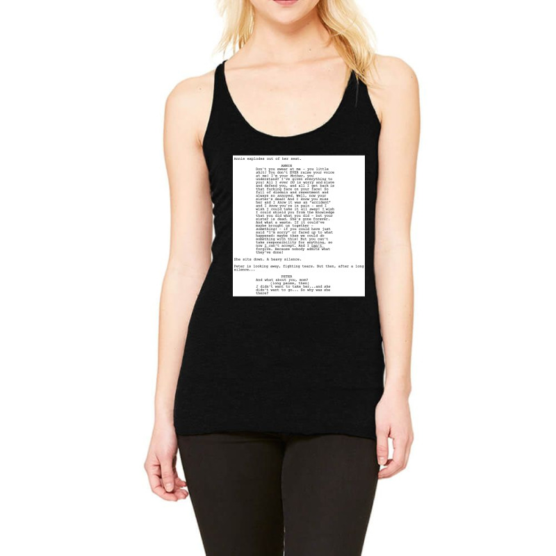 Hereditary Script - I Am Your Mother Racerback Tank by cm-arts | Artistshot