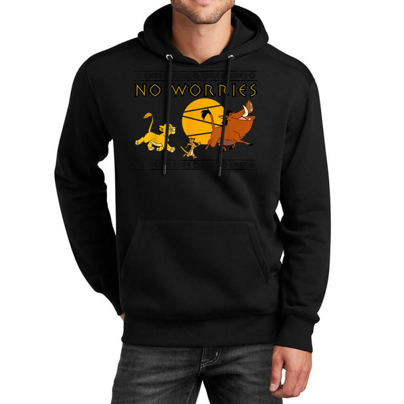 Funny Lion And King No Worries Unisex Hoodie | Artistshot