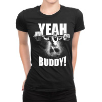 Yeah Buddy   Ronnie Coleman Squat   Gym Motivational T Shirt Ladies Fitted T-shirt | Artistshot